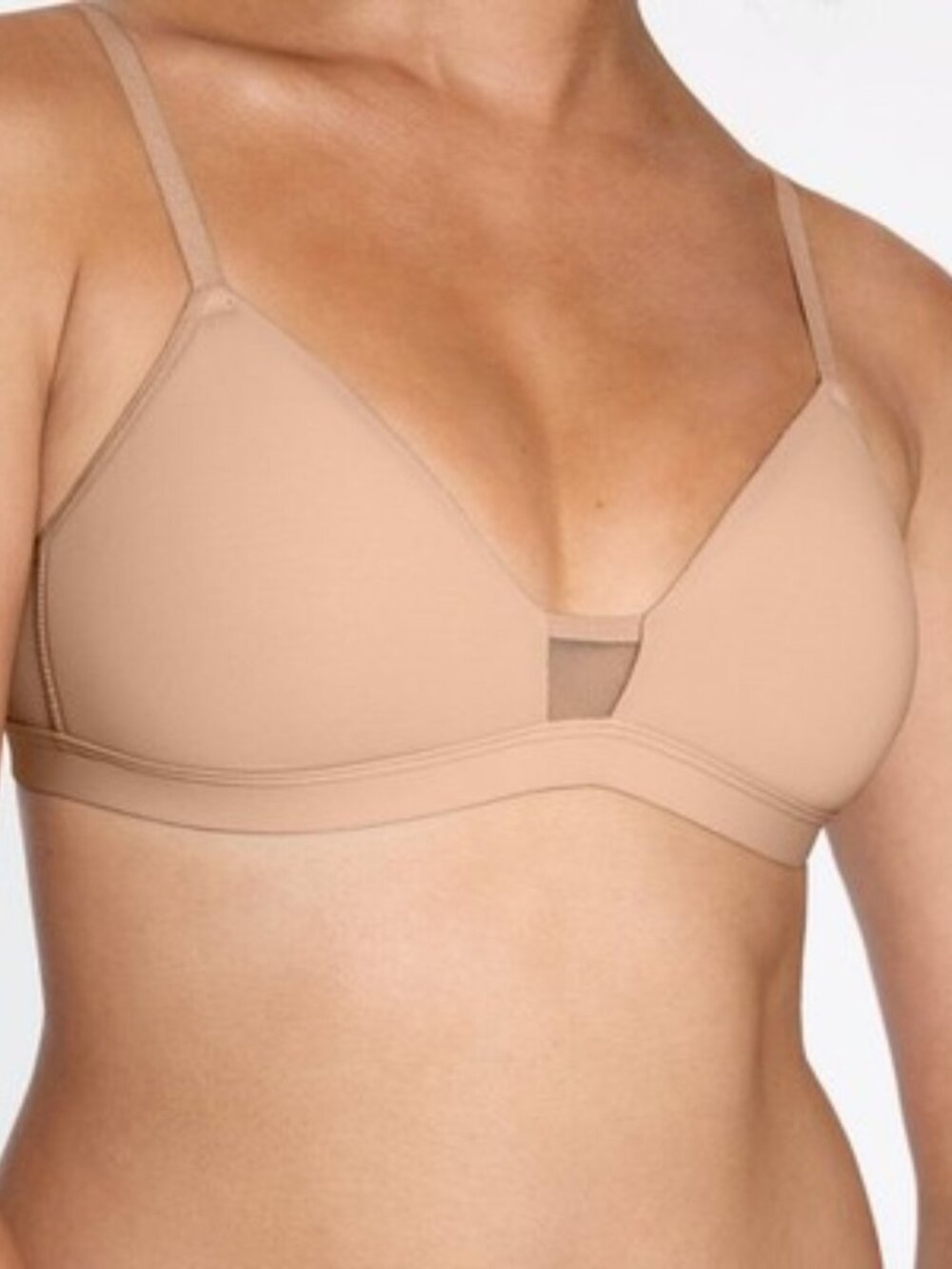 NEW Pepper FeelGood Wirefree T Shirt Bra Fawn Nude Size Medium NWT